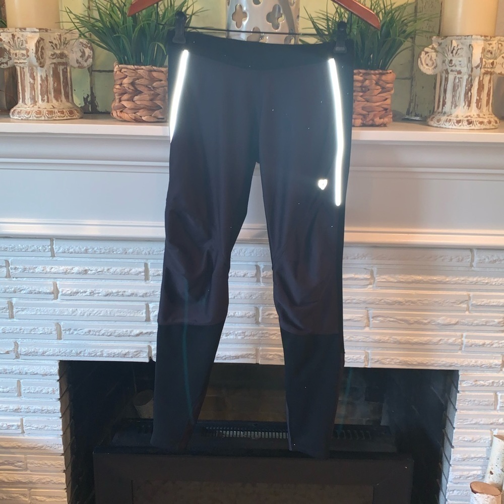 Pearl Izumi Pro Black Fleece Lined Reflective Biking Leggings Athletic Size XS